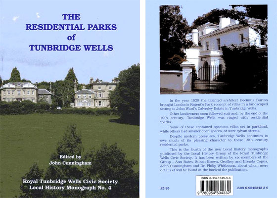 book cover THE RESIDENTIAL PARKS OF TUNBRIDGE WELLS
